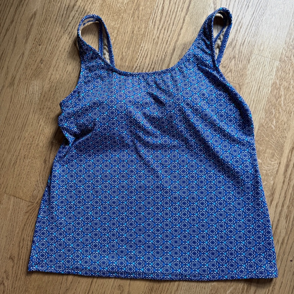L.L. Bean Tankini Swim Top Sz 10